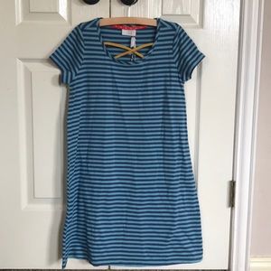 Matilda Jane Blue Striped Long Way Home Dress NWT
